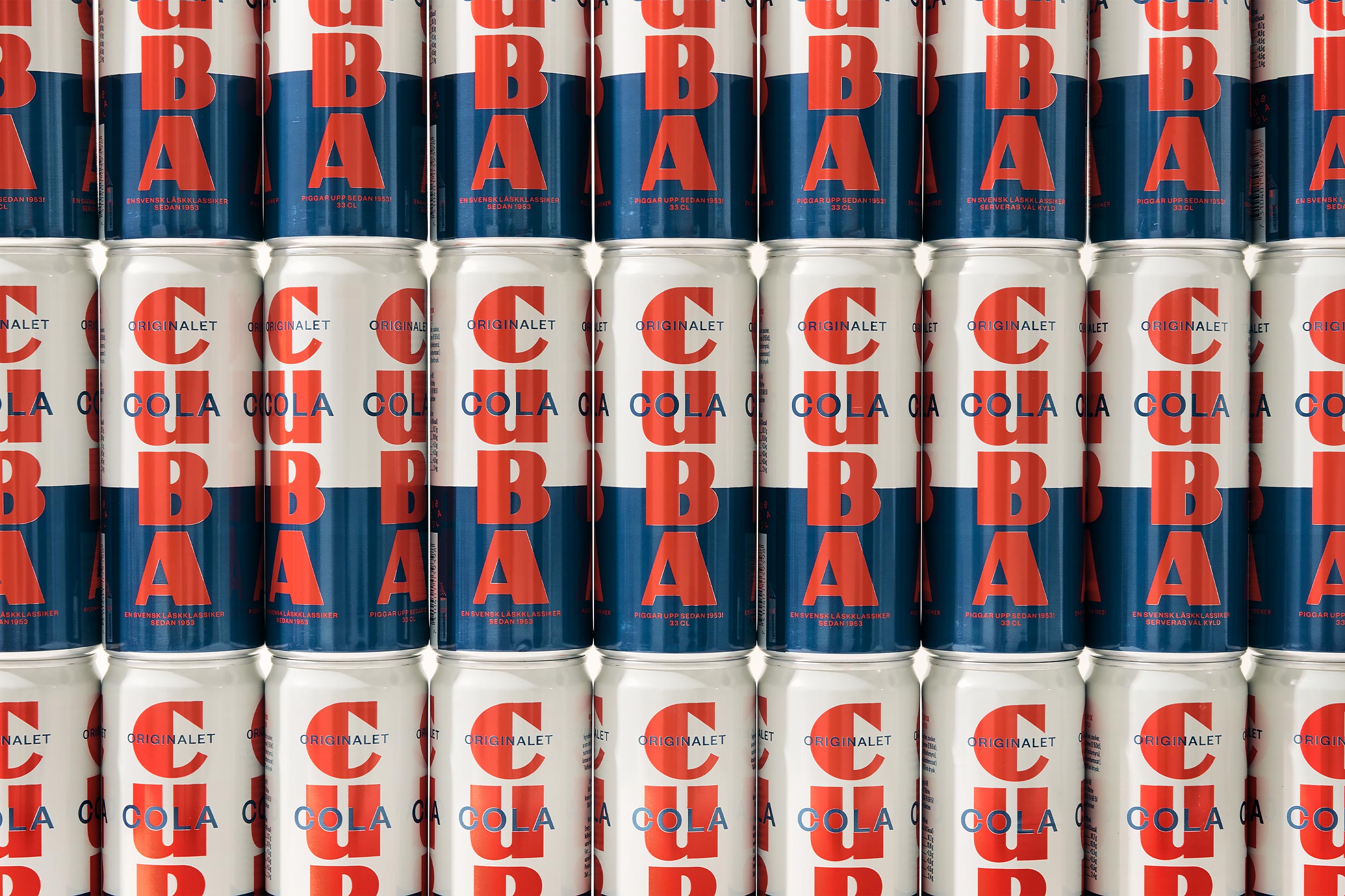 Neumeister packaging design Cuba Cola Original cans