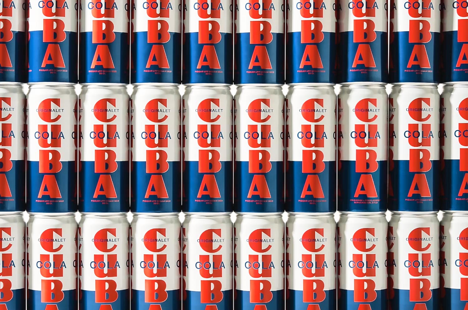 Neumeister packaging design Cuba Cola Original cans