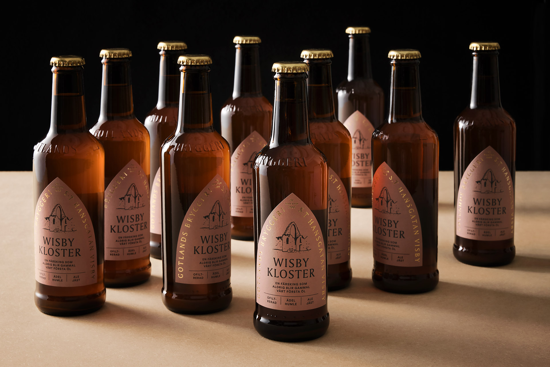 neumeister packaging design Gotlands Bryggeri bottles illustration labels