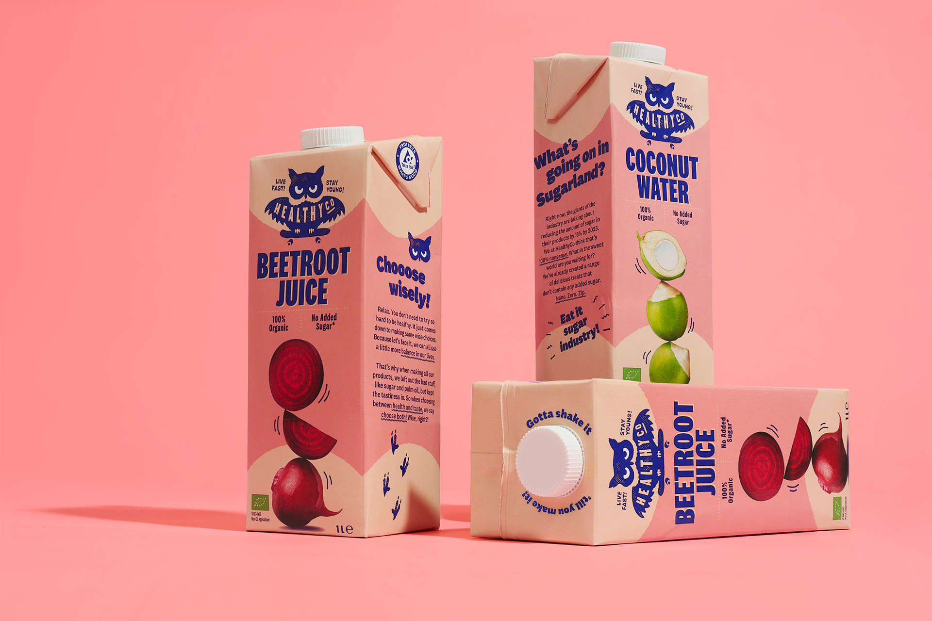 Neumeister brand identity juice packages