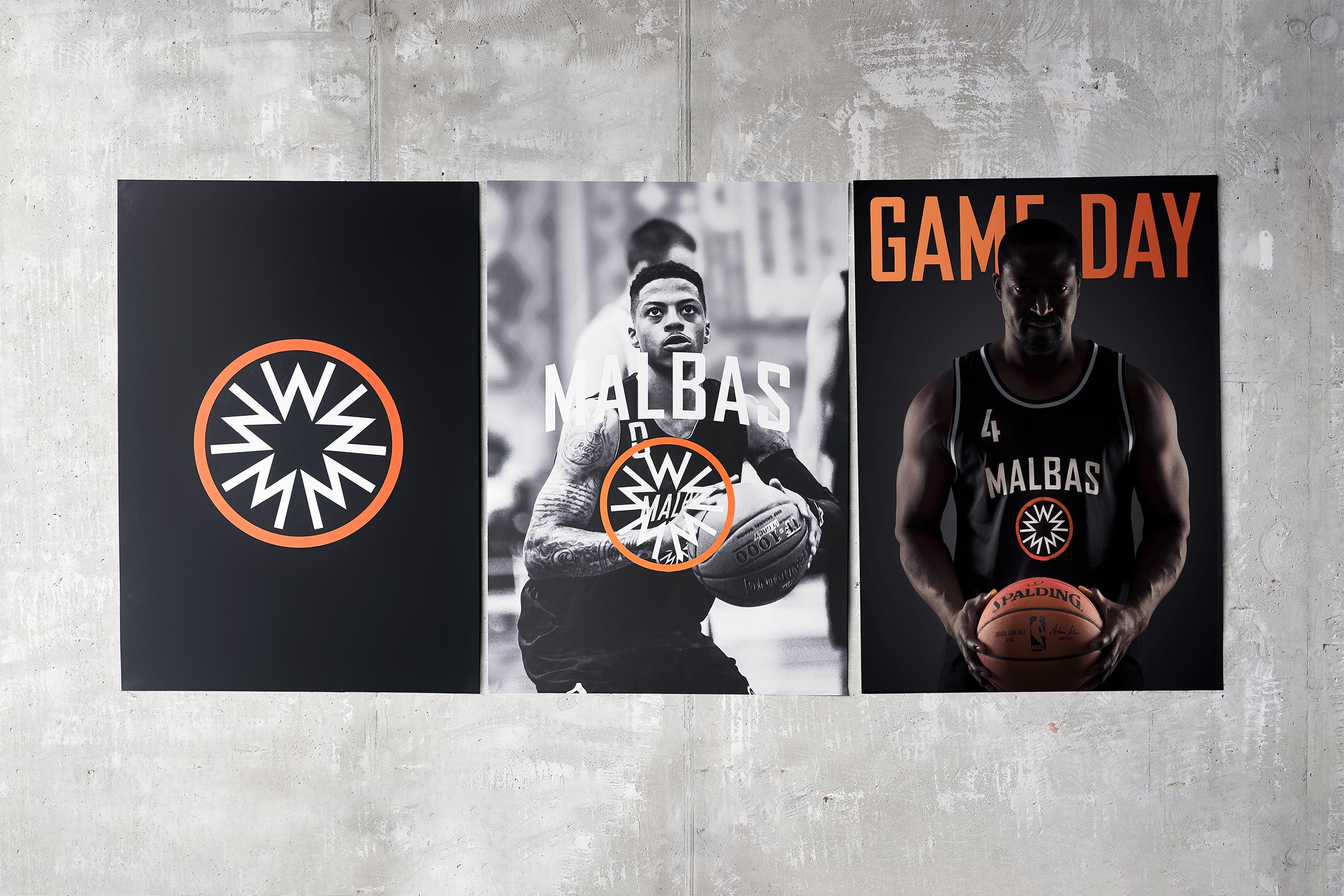 neumeister brand design malbas logotype basketball posters wall