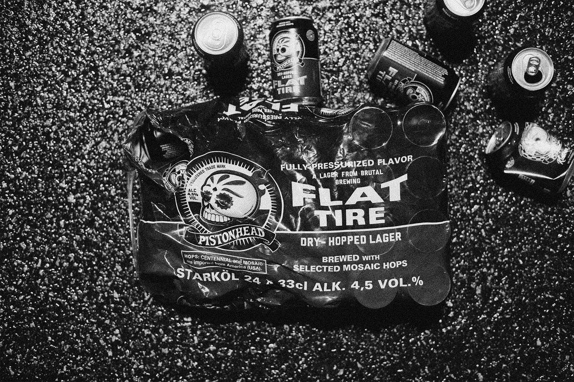 neumeister packaging design Pistonhead beer bottles skull logotype