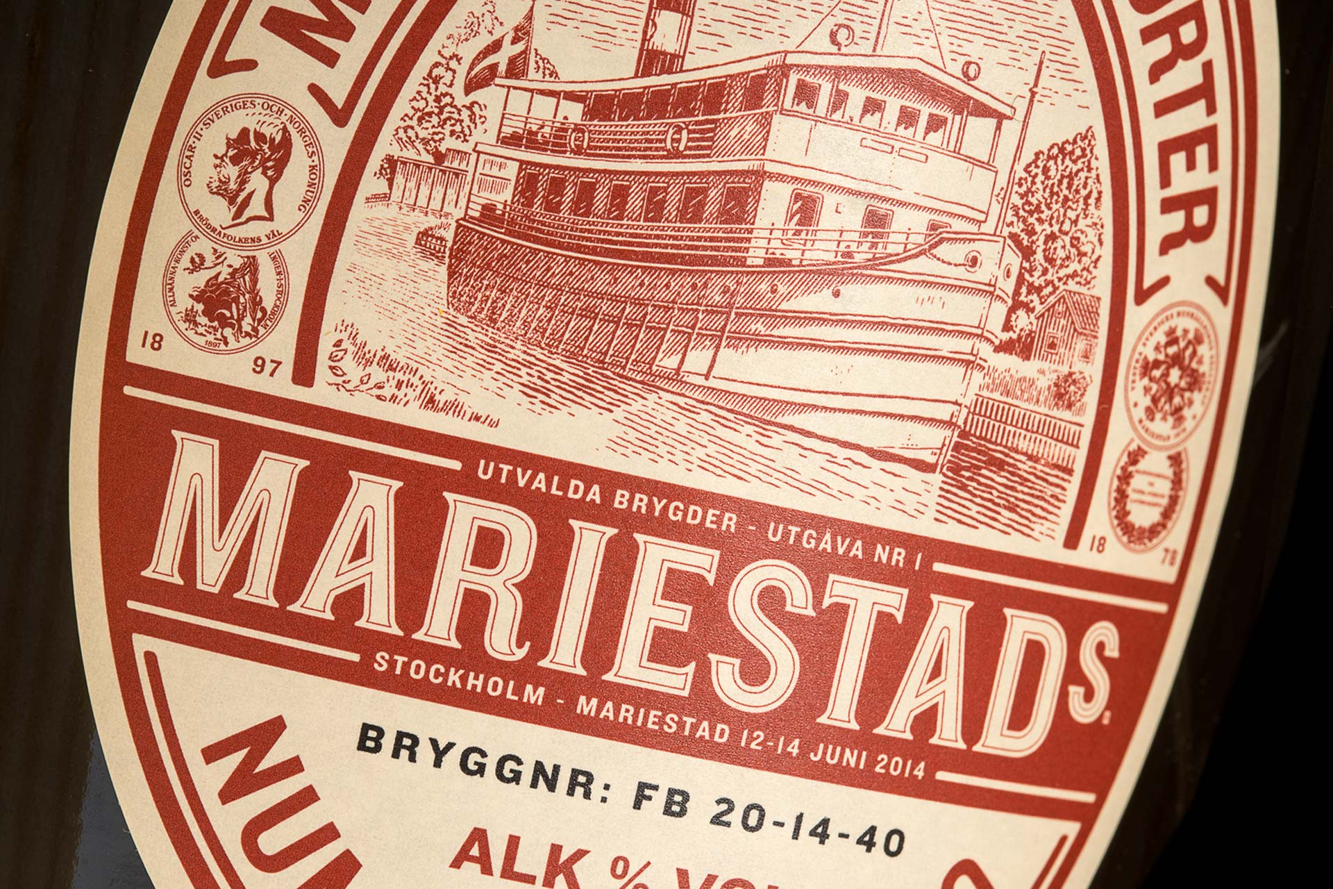 neumeister brand design mariestads bottle packaging label